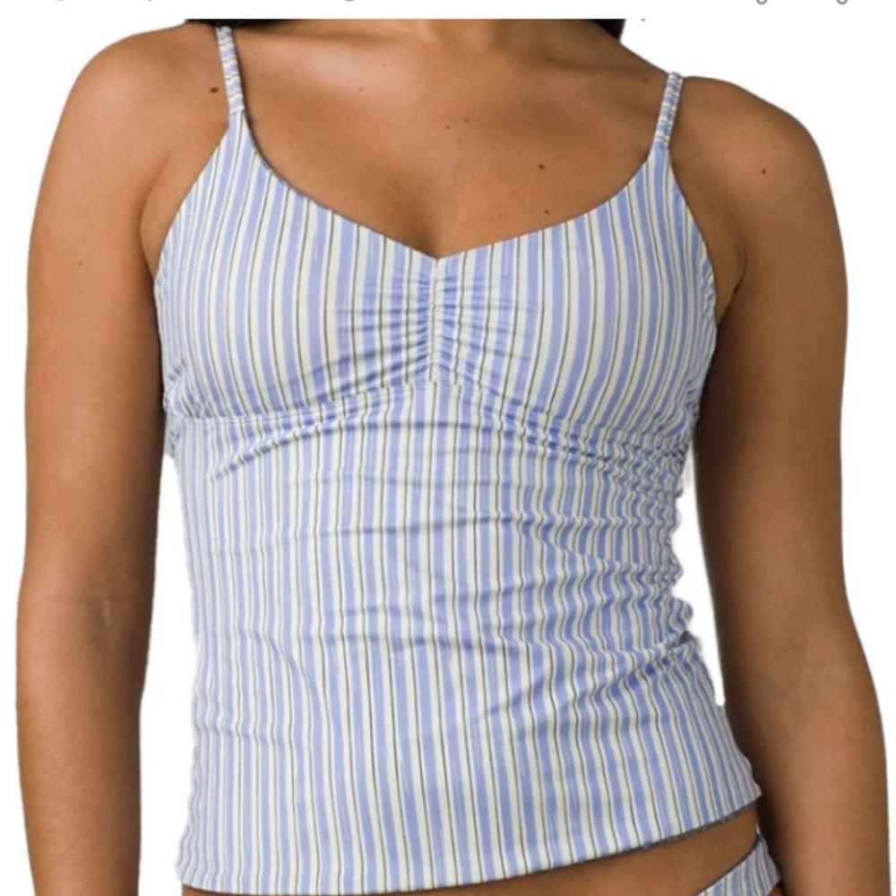 Prana | NWT Jess Reversible Tankini Top Army Spots & Stripes M